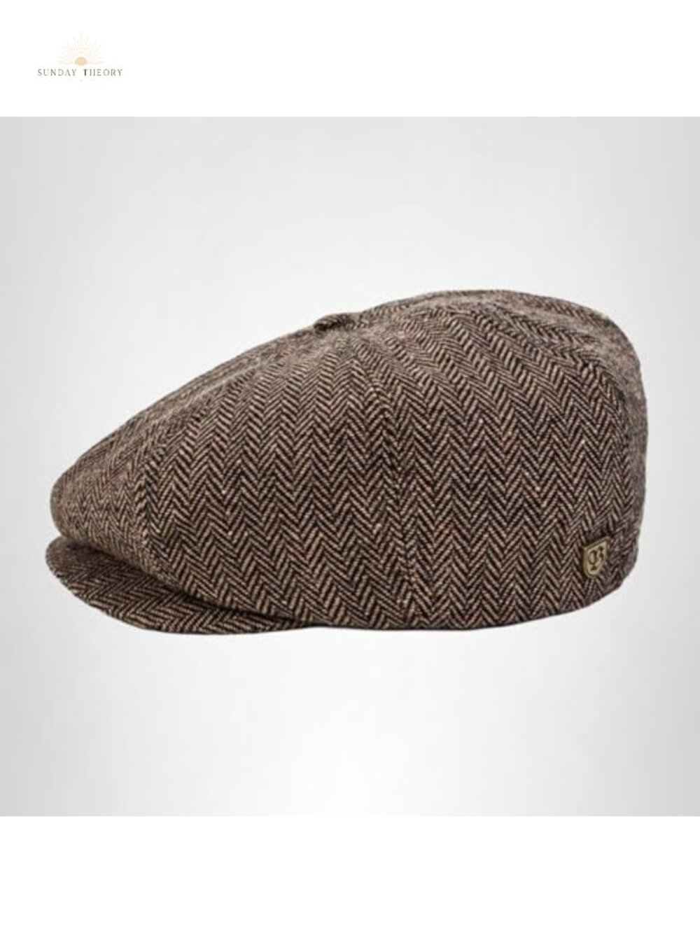 Newsboy Driver Snap Cap Herringbone Adjustable Men's Hat